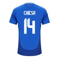 Italy Federico Chiesa #14 Replica Home Shirt Euro 2024 Short Sleeve